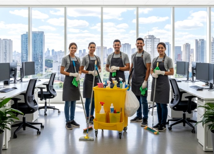 Equipe Asseio e Conservação Escritório