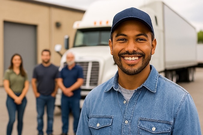 Equipe Trabalhadores Transporte de Cargas